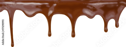 chocolate cake streams background vector illustration