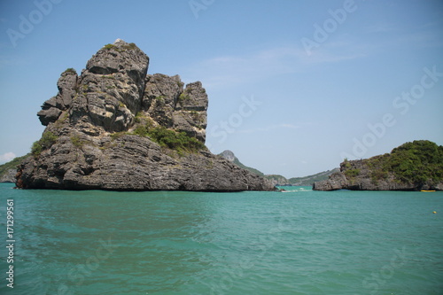 Rocks in the ocaen photo