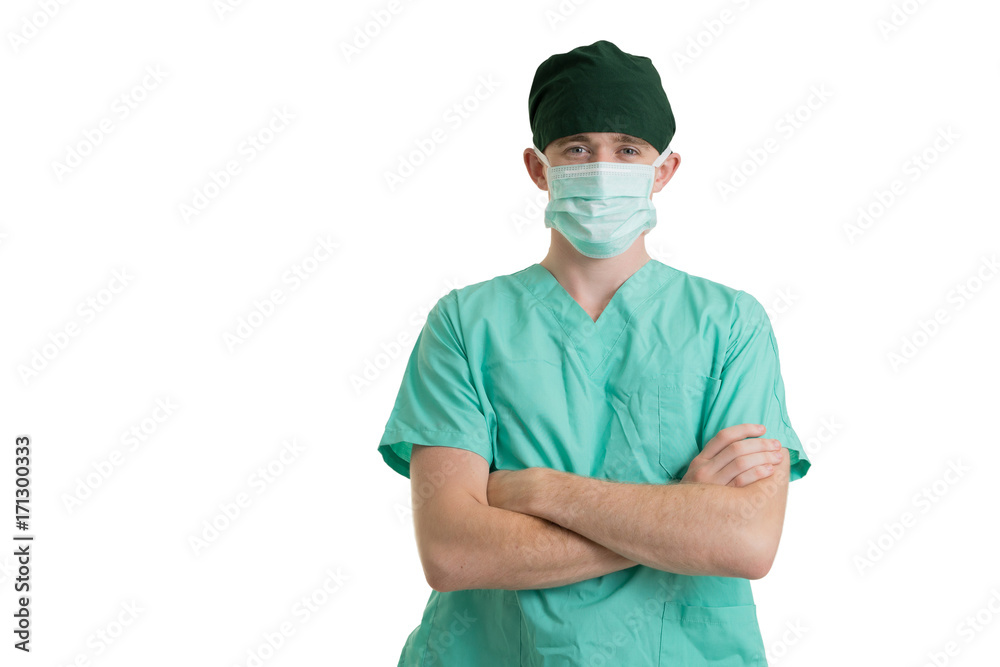 portrait medical doctor on white background portrait medical doctor on white background
