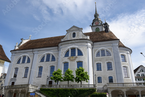 The church of Schwyz on Switzerland