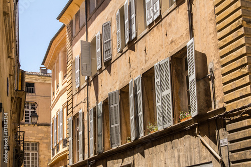 Facade of the city of Aix-en-Provence, in the south of France © philippe paternolli