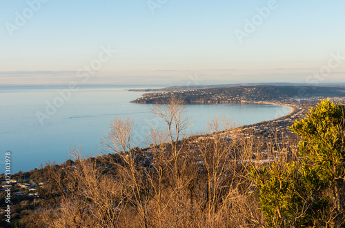 Aerial view of Dromana and Safety Beach on the Morninton Peninsula