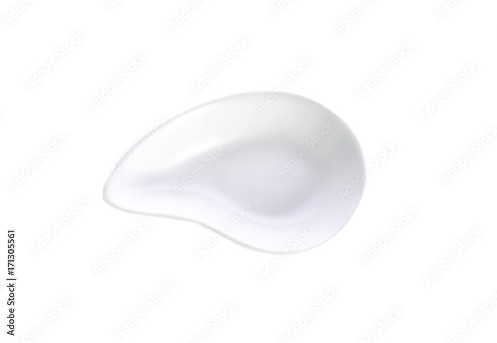 A cup of sauce on a white background A cup of sauce on a white background