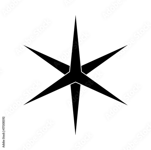 Abstract Retro Star Element