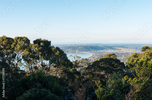 Aerial view of Dromana and Safety Beach on the Morninton Peninsula