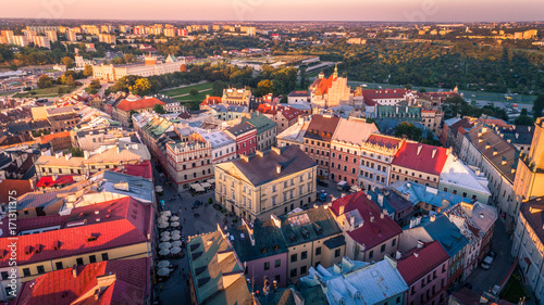 Obraz na płótnie Centrum Starego Miasta w Lublinie w salonie