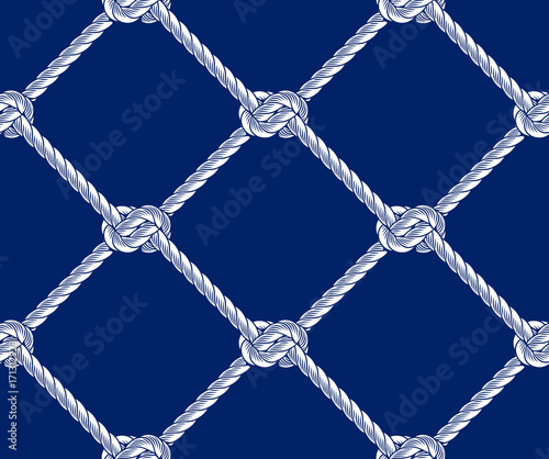 seamless nautical rope pattern