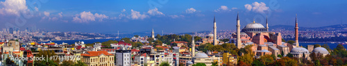 Panorama of Istanbul city, Turkey