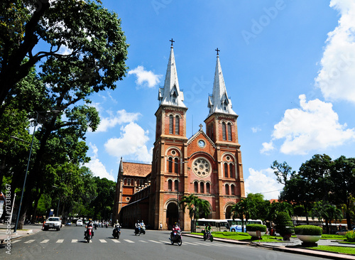 Notre Dame Church in Saigon, Vietnam  photo