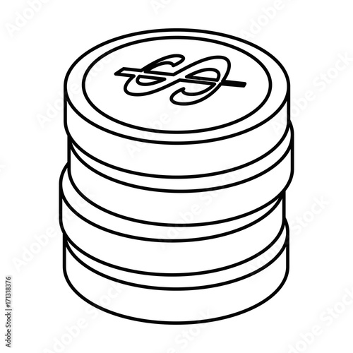 coins money isolated icon