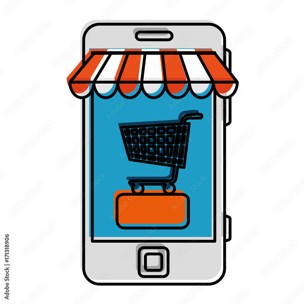 smartphone with market online app