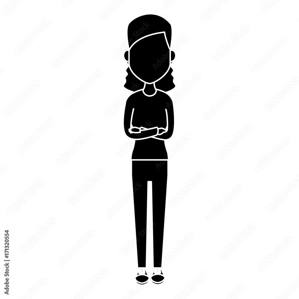 Young woman cartoon icon vector illustration graphic design Young woman cartoon icon vector illustration graphic design
