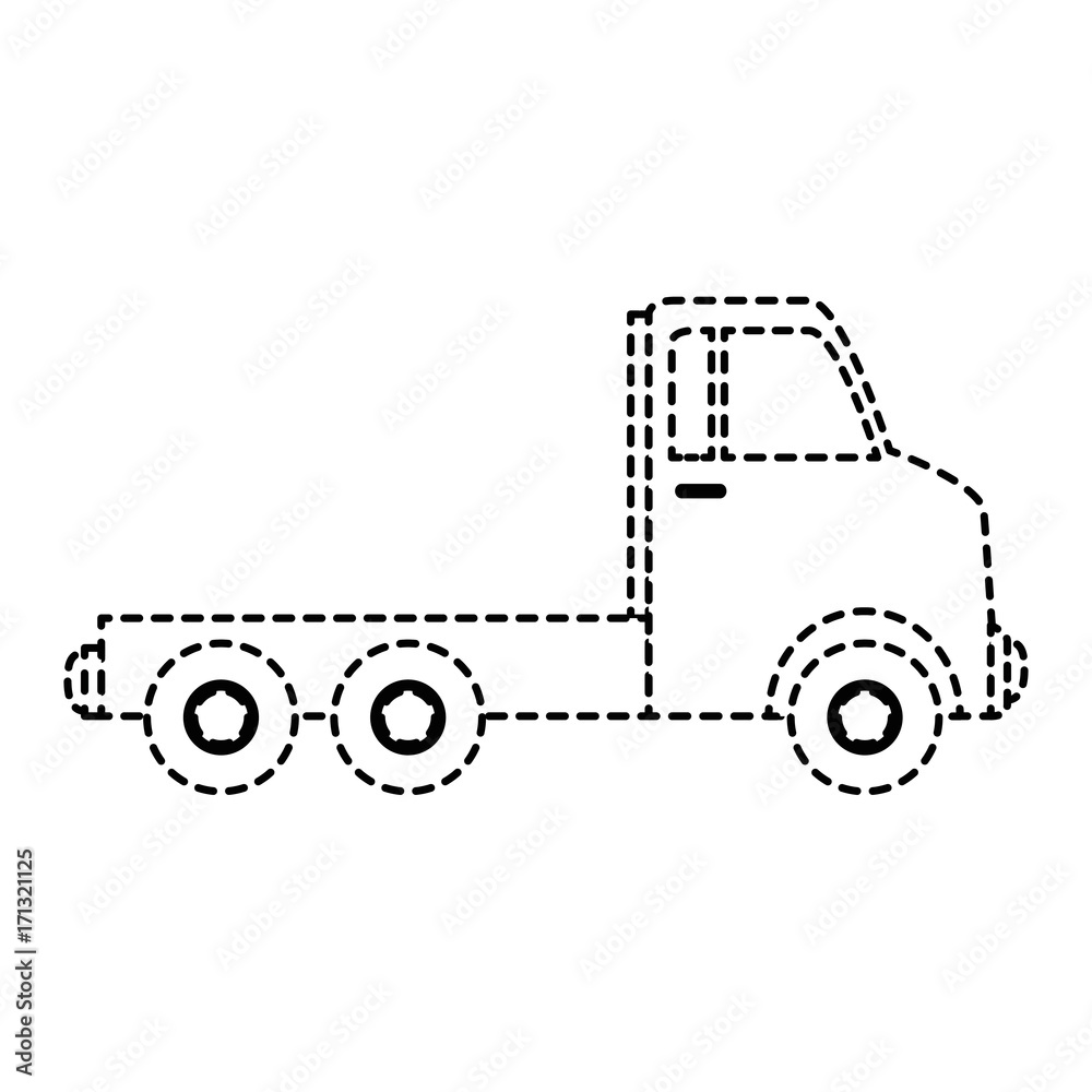 Fototapeta premium delivery truck isolated icon