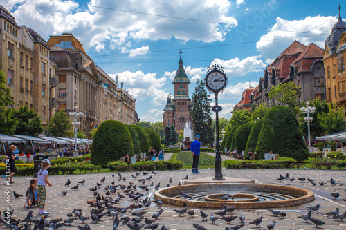 Victory square - piata victoriei, Timisoara, Romania