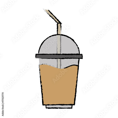 coffee pot and cup icon over white background vector illustration © djvstock