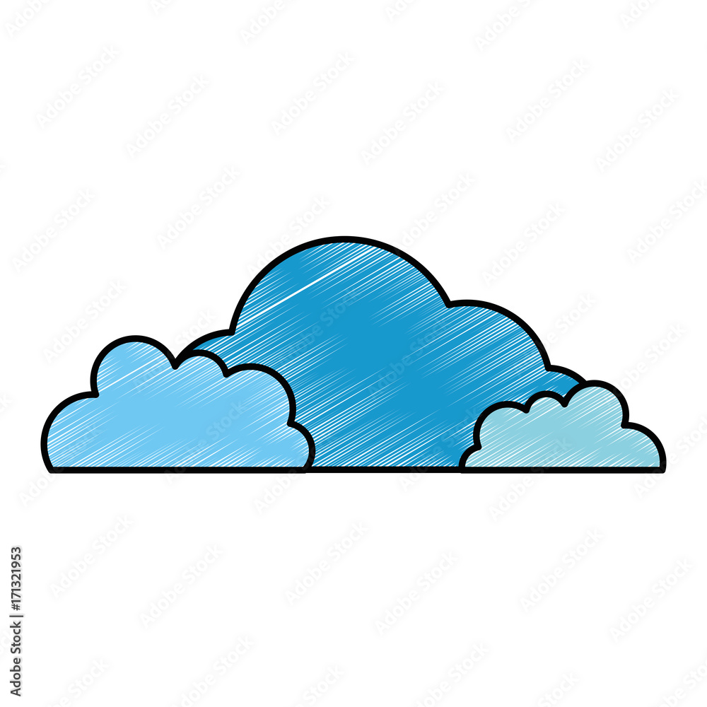 cloud silhouette isolated icon