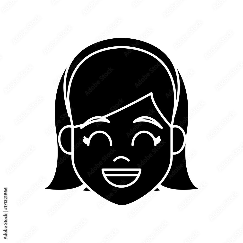 Young woman cartoon icon vector illustration graphic design Young woman cartoon icon vector illustration graphic design