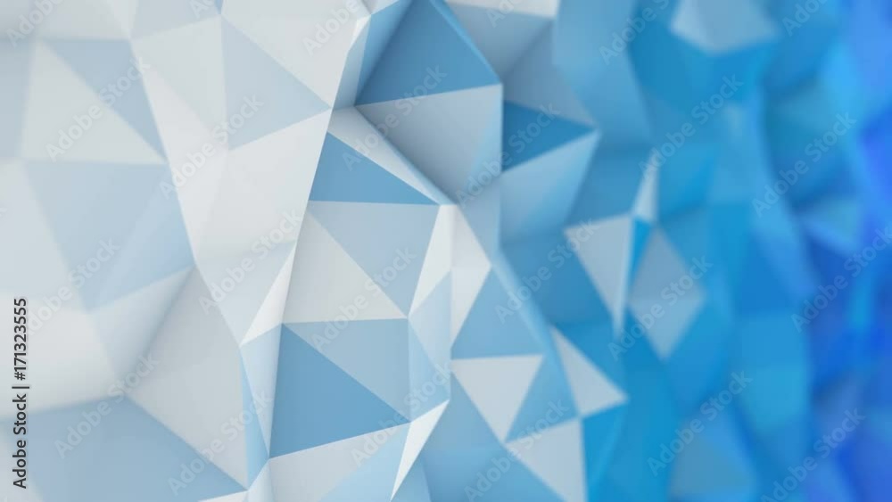 White and blue low poly surface. Semless loop abstract 3D render animation with DOF 4k UHD (3840x2160)
White and blue low poly surface. Semless loop abstract 3D render animation with DOF 4k UHD (3840x2160)