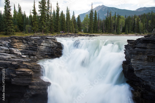 Athabasca Falls in Jasper National Park - Alberta, Canada