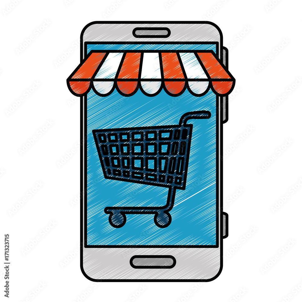 smartphone with market online app smartphone with market online app