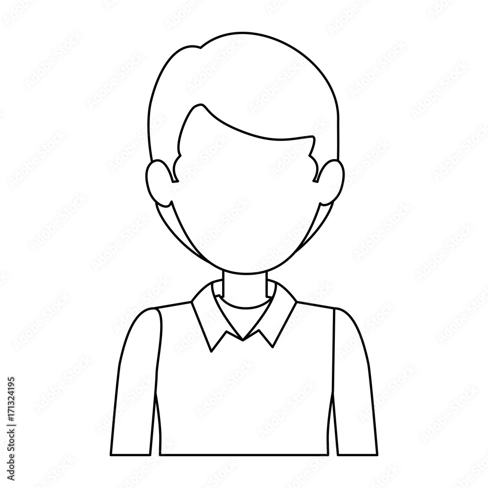 young man avatar character young man avatar character