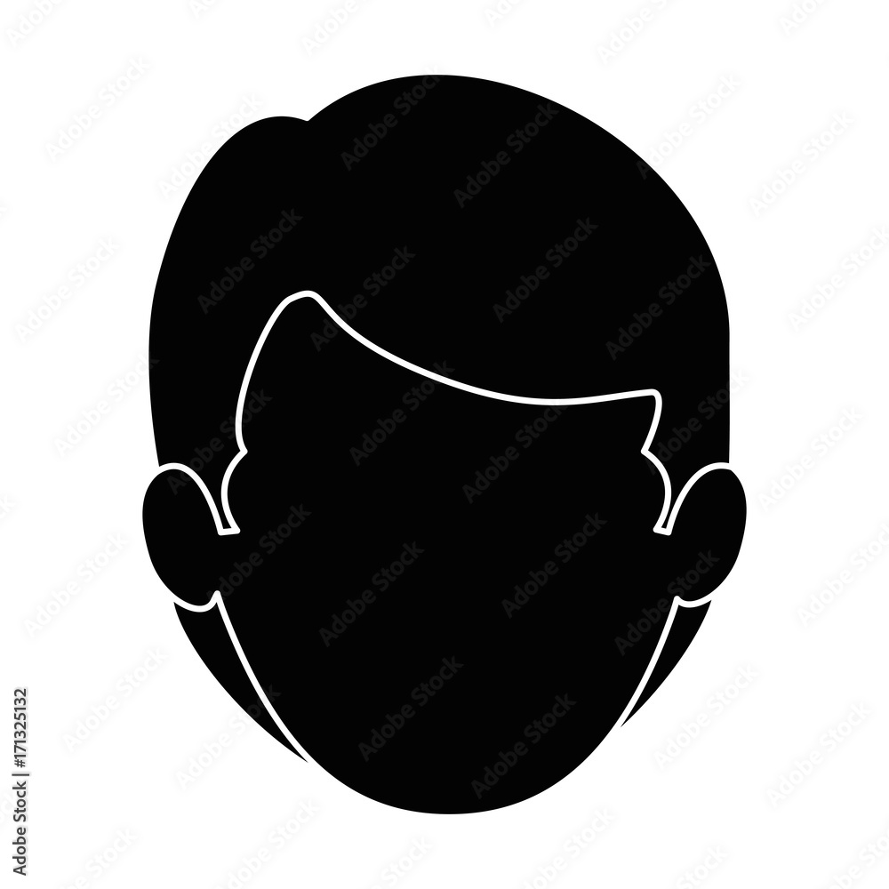 young man head avatar character young man head avatar character