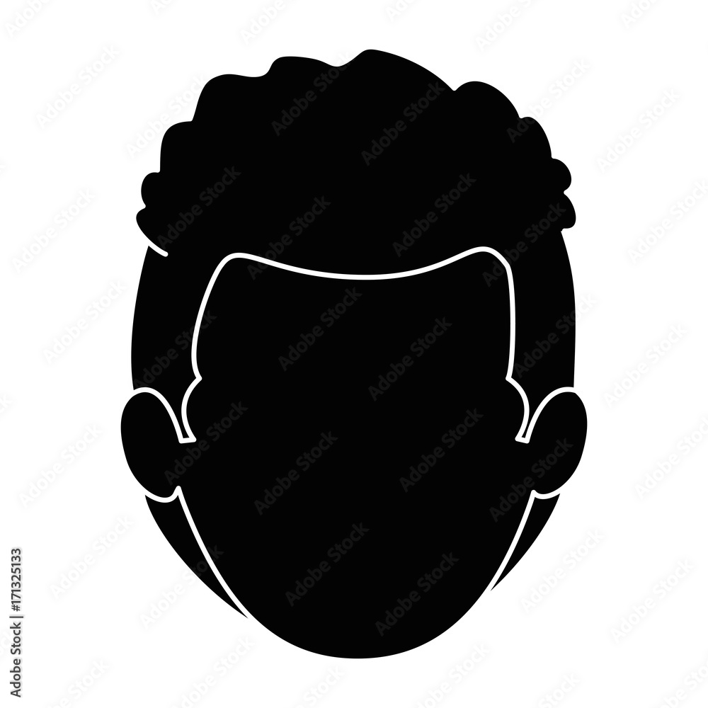 young man head avatar character young man head avatar character