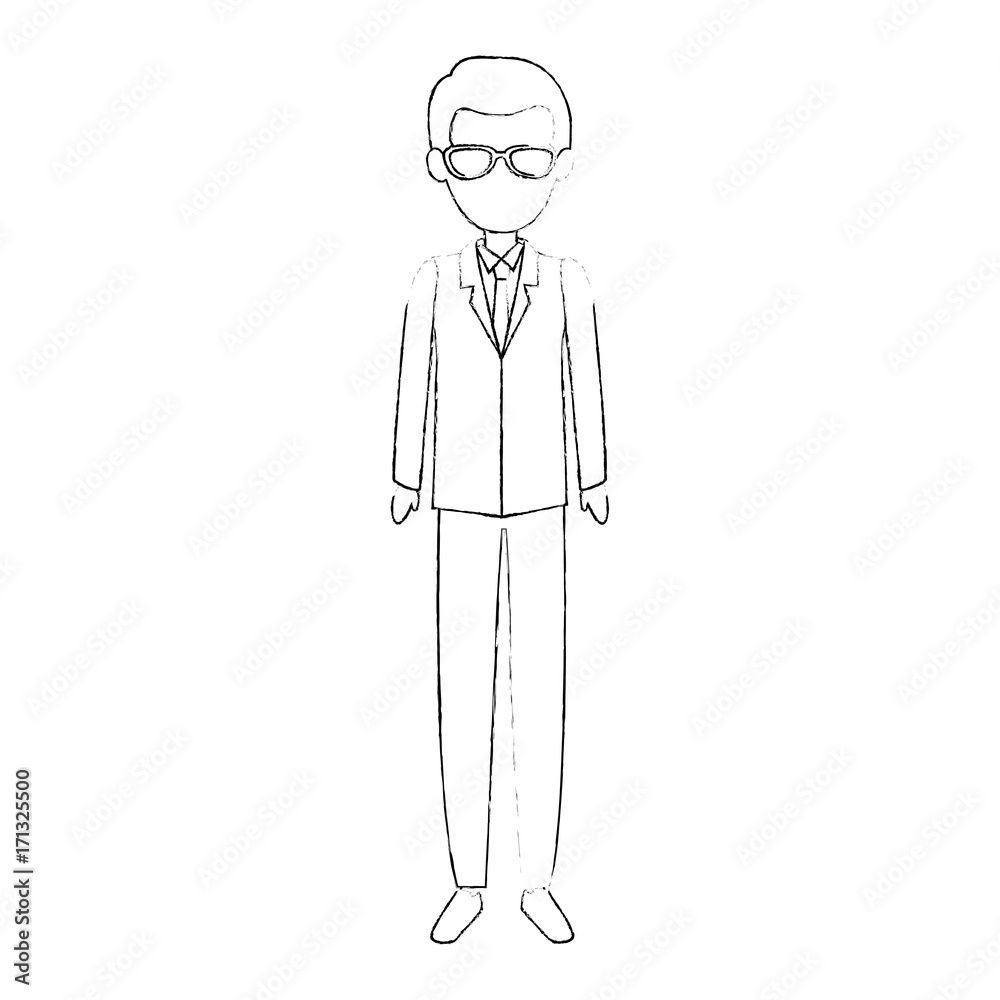 elegant businessman avatar character elegant businessman avatar character