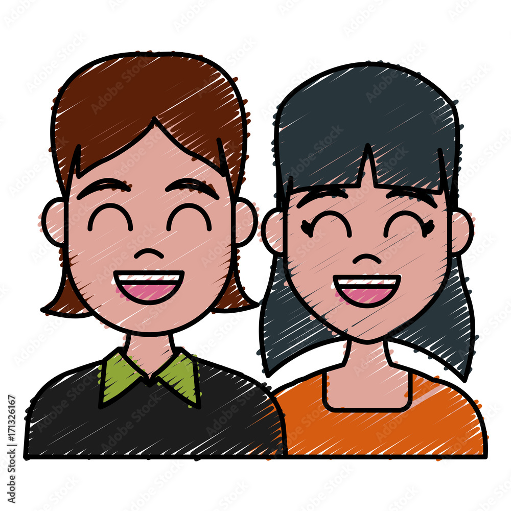 Young couple cartoon icon vector illustration graphic design Young couple cartoon icon vector illustration graphic design