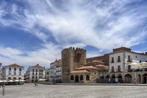 hermosa ciudad monumental de Cáceres en España