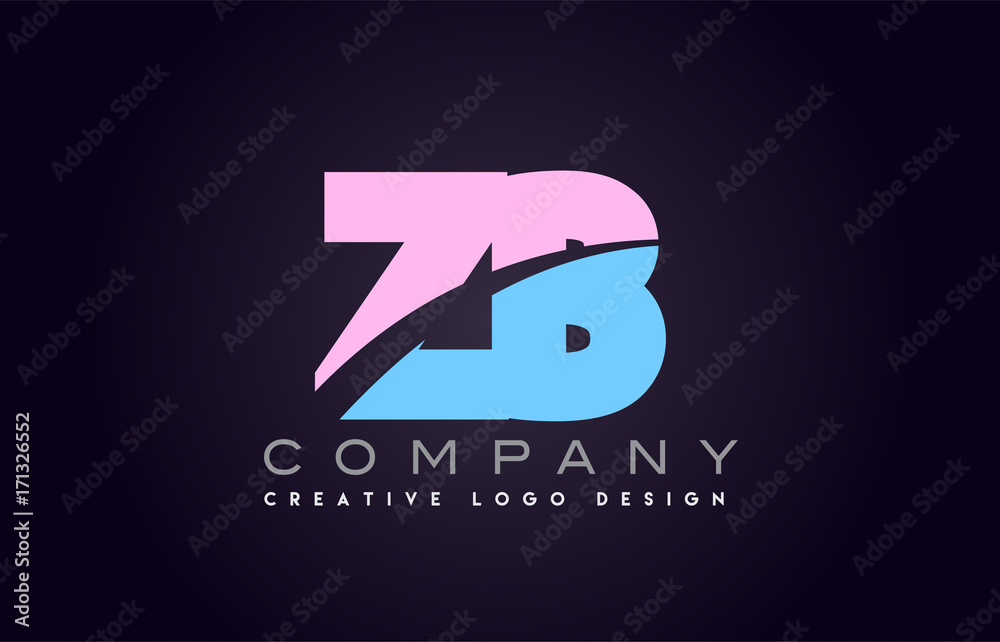 zb alphabet letter join joined letter logo design zb alphabet letter join joined letter logo design