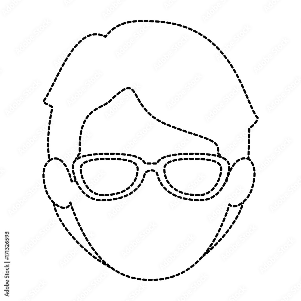 young man head avatar character young man head avatar character