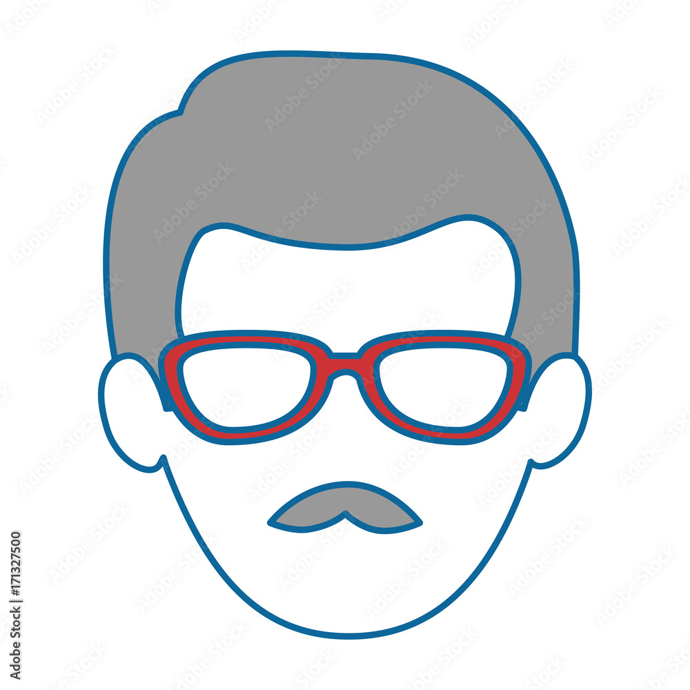young man head avatar character young man head avatar character