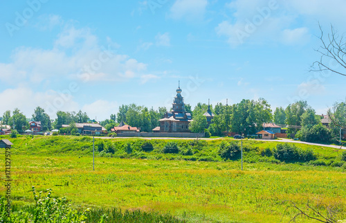 The log church in Suzdal photo