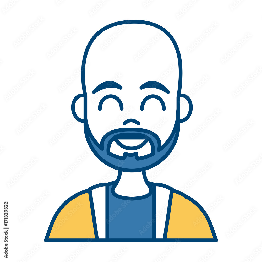 Fototapeta premium Young man cartoon icon vector illustration graphic design