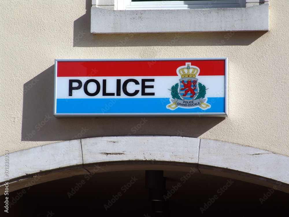 Fototapeta premium Police in Luxemburg