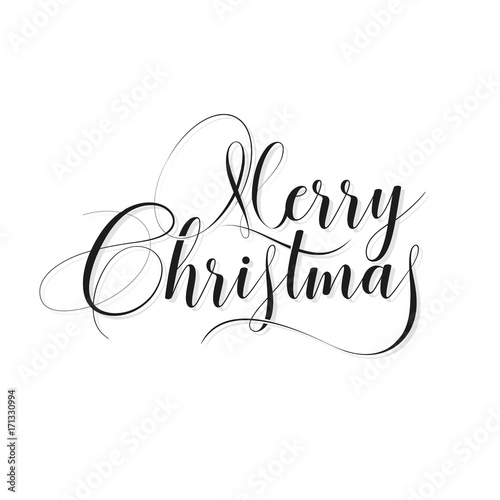 vector Merry Christmas elegant text