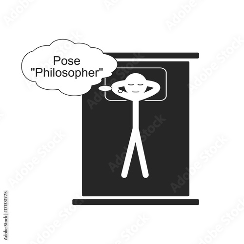 Pose of Philosopher for sleep