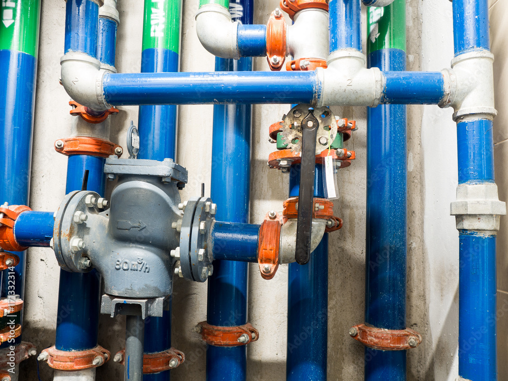 Water pipe, clean watering and wastewater in the building construction Water pipe, clean watering and wastewater in the building construction
