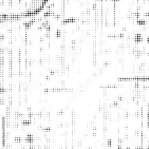 Halftone black and white. Monochrome texture print