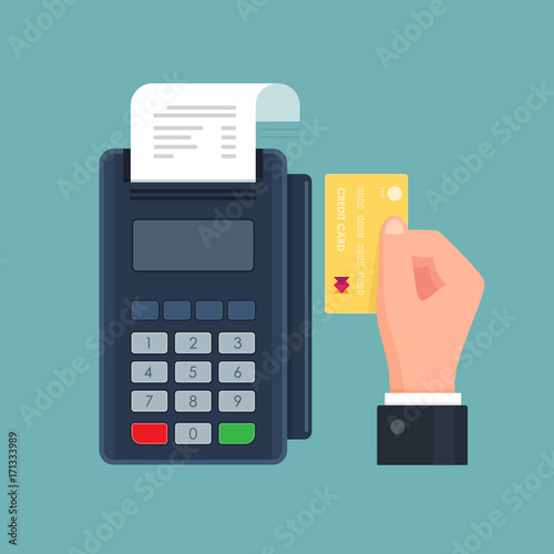 POS terminal payment by cre...