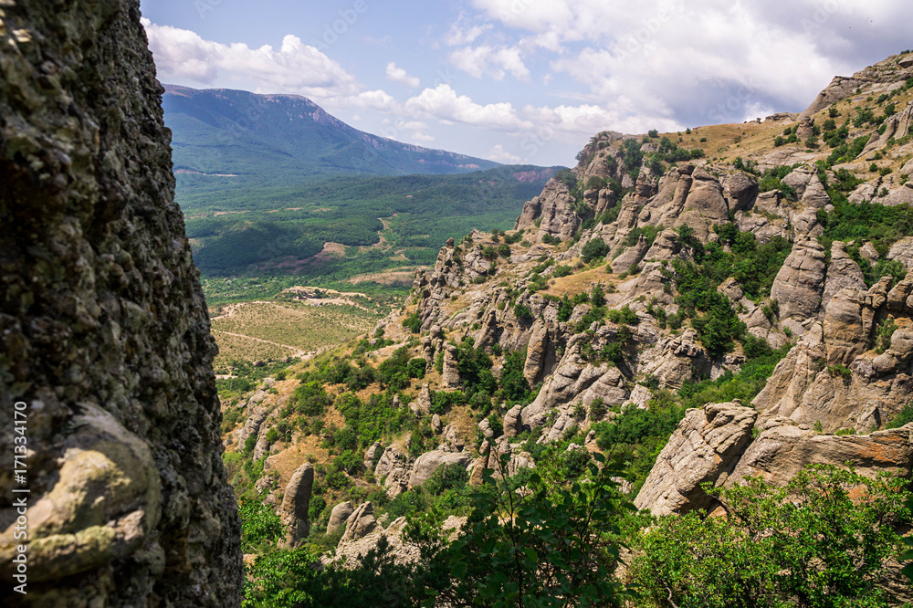 A gorgeous view of Crimean mountains