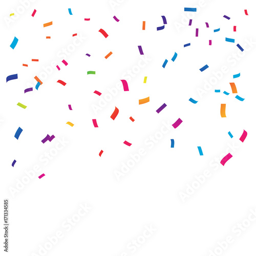Celebration carnival. Bright colorful vector confetti background.