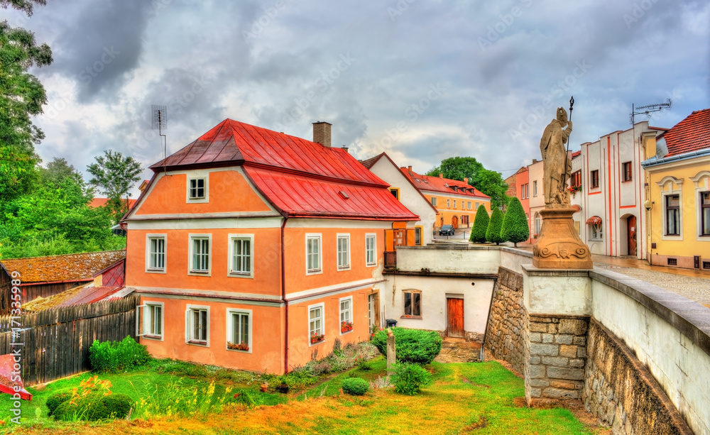 Traditional houses in Telc, Czech Republic