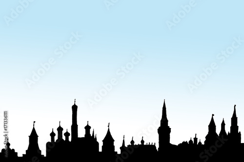 Moskau-Silhouette, historisch, q.