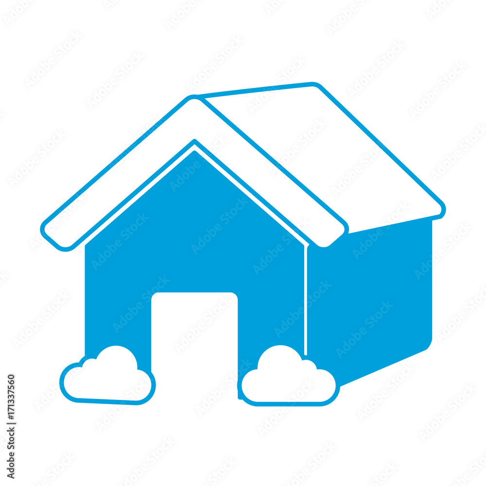 house icon over white background vector illustration house icon over white background vector illustration