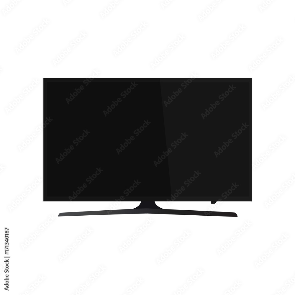 Smart tv led monitor isolated on white background Smart tv led monitor isolated on white background