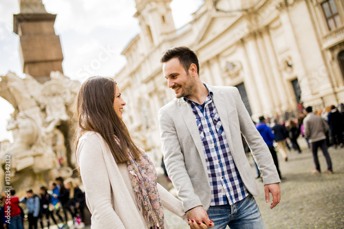 Loving couple in Rome, Italy © BGStock72