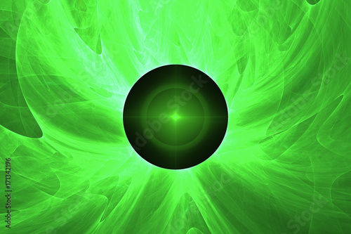 Render fractal illustration of daydreaming magick space explosion