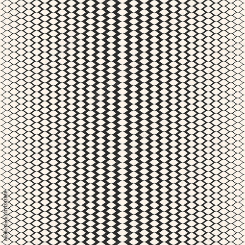 Halftone seamless pattern, monochrome mesh texture with gradually thickness
